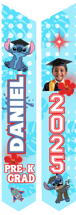 Custom Graduation Stole – 60" Youth & 72" Standard Sizes