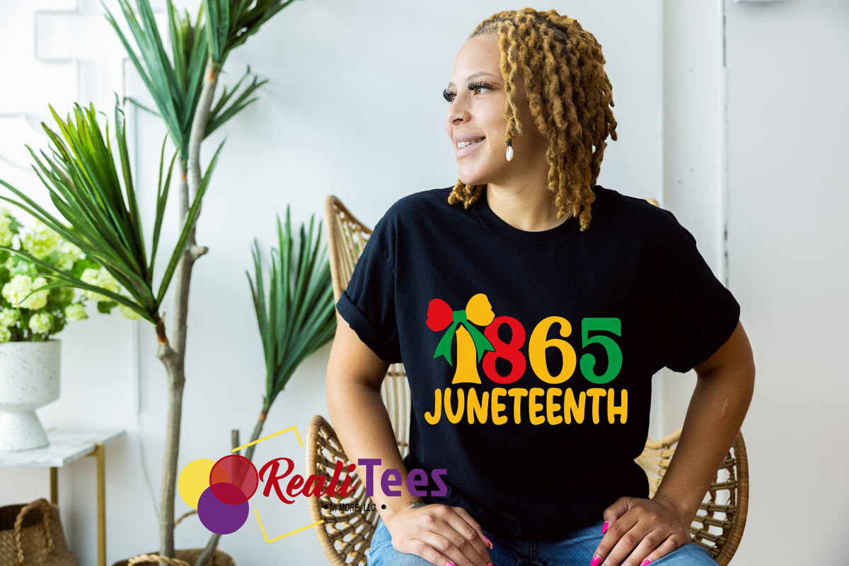 Juneteenth 1865 with a Bow Tee