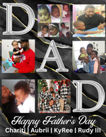 Personalized “DAD” Father's Day Photo Frame Collage