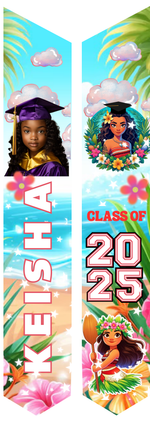 Custom Graduation Stole – 60" Youth & 72" Standard Sizes