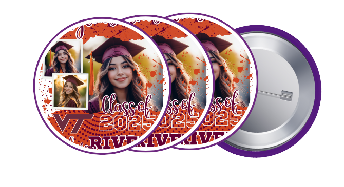 Custom Graduation Buttons – 3.0” (Set of 10)