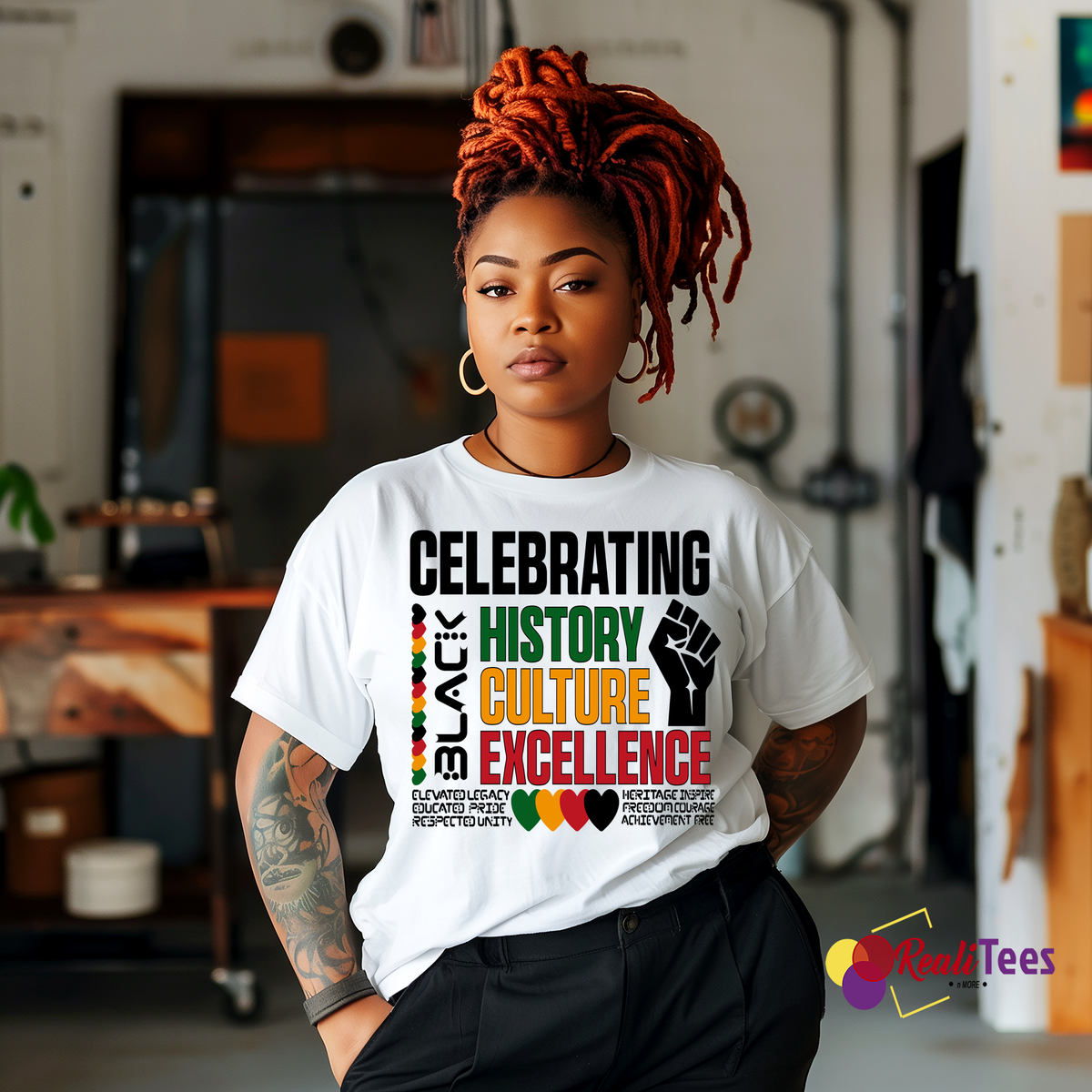 Celebrating Black History Culture Excellence Tee