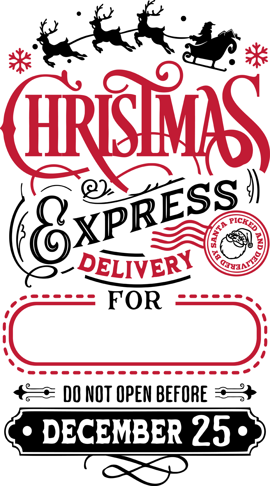 Personalized Santa Sacks | 11 Designs & 2 Sizes (20x27” & 24x31”) | Custom North Pole & Christmas Express Canvas Bags