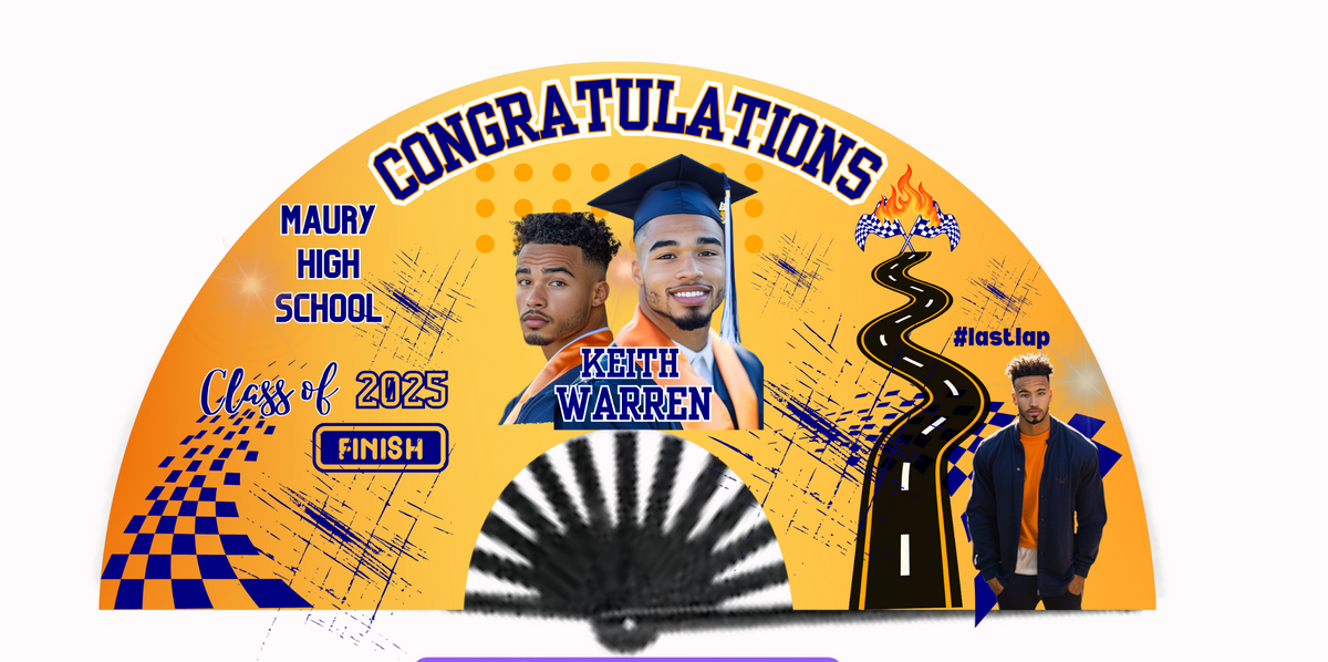 Custom Clack Fan – “Last Lap” Graduation Edition