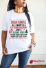 Dear Santa All I Want Is a Fat Bank Account & Skinny Body – Funny Christmas Women’s Tee