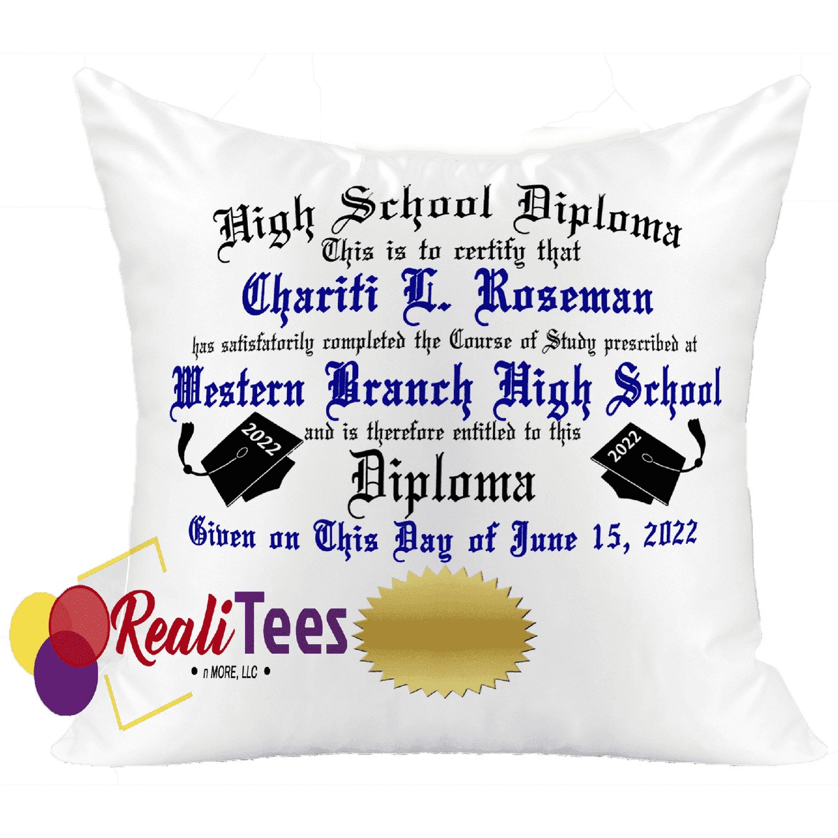 Graduation Glow-Up Keepsake Pillow
