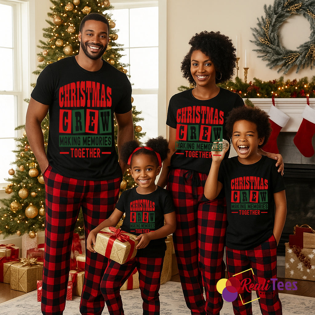 Christmas Crew Family Matching Shirts – Making Memories Together Holiday Tees