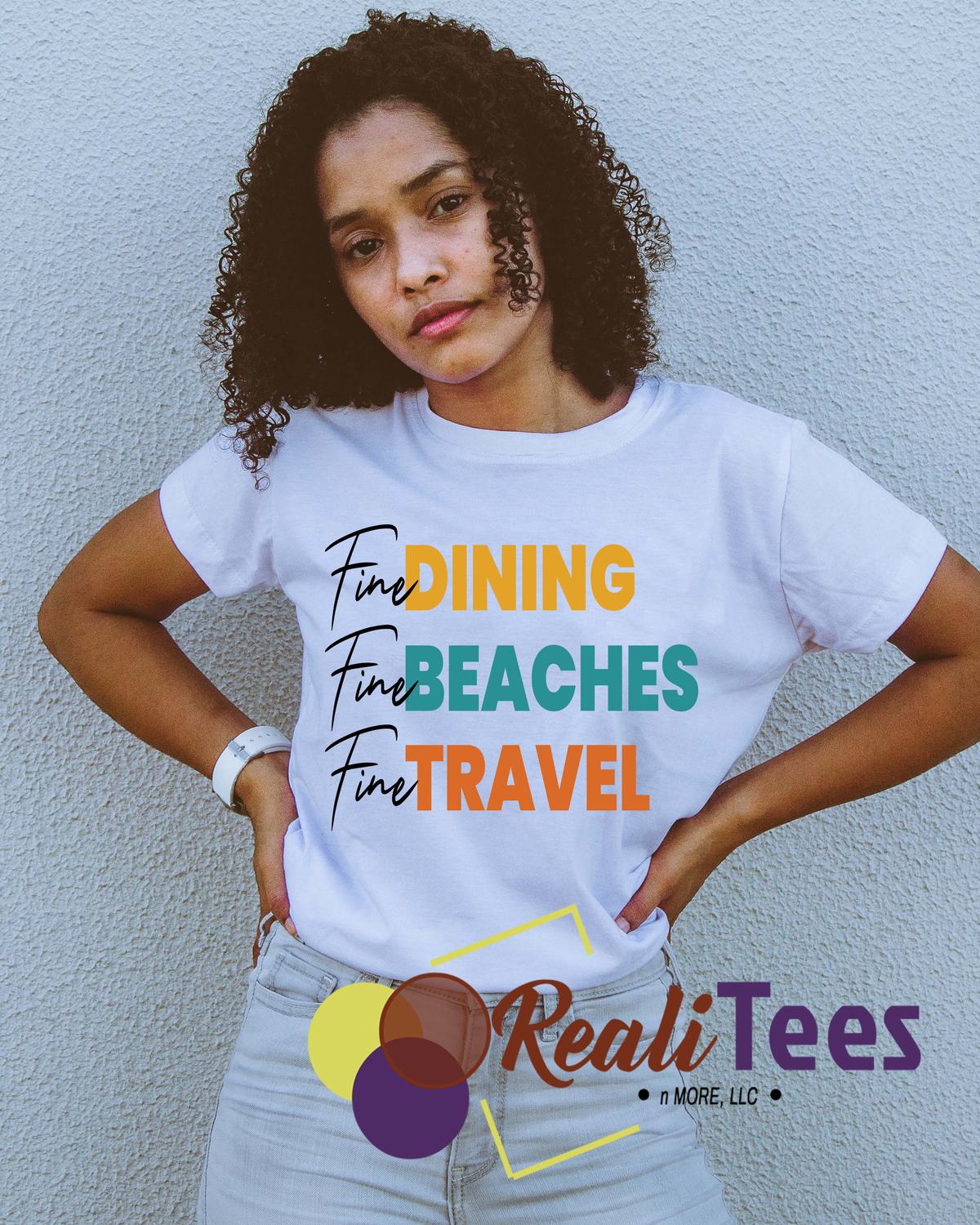 Fine Dining, Fine Beaches, Fine Travel Tee