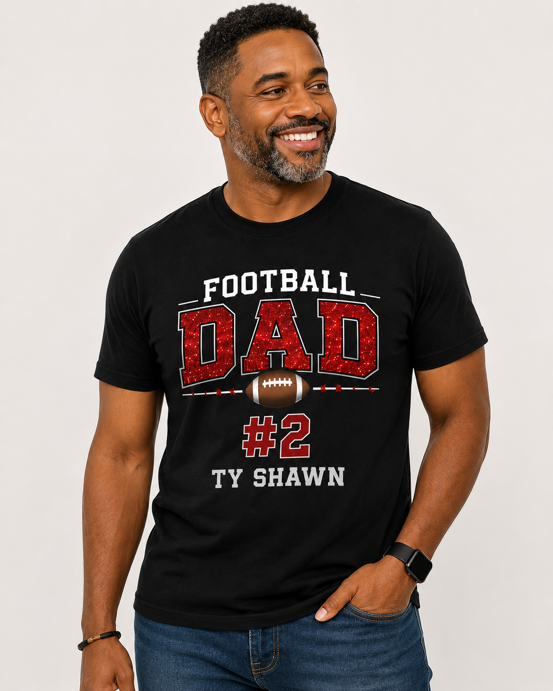 Custom Football Family Tee | Personalized Game Day Spirit Shirt