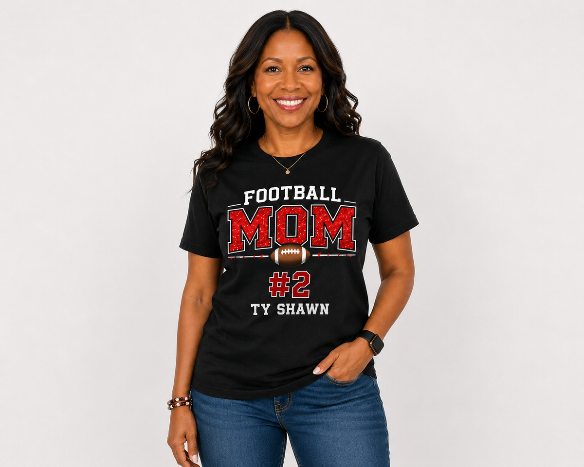 Custom Football Family Tee | Personalized Game Day Spirit Shirt
