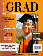 Magazine Cover – Personalized Graduation Glow-Up Edition