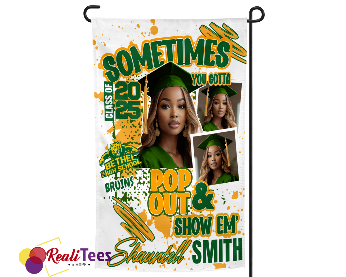 Custom Graduation Garden Flag – 12x18