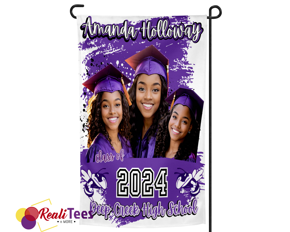 Custom Graduation Garden Flag – 12x18