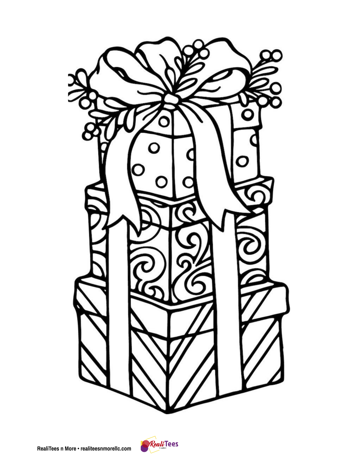 Printable Christmas Coloring & Activity Book for Kids – Instant Download