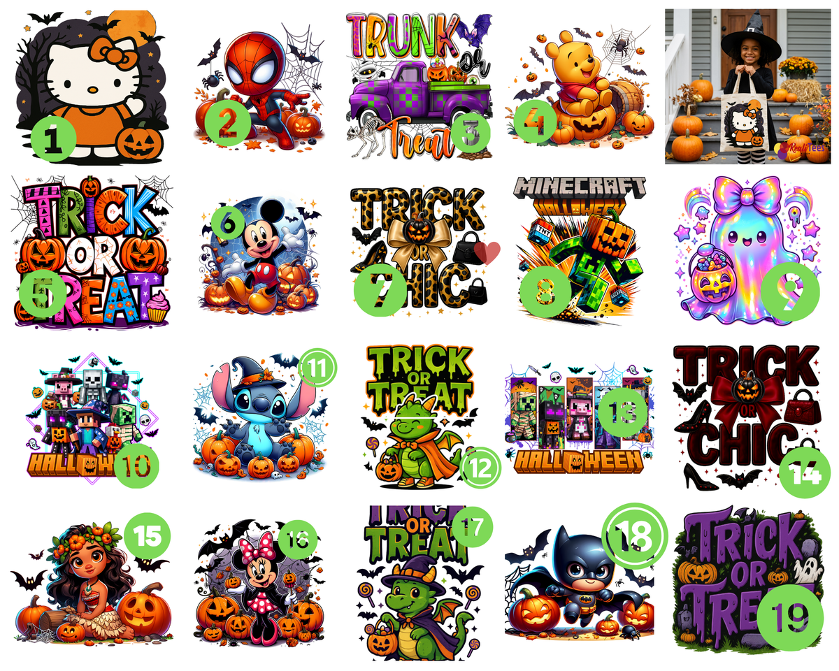 Personalized Halloween Tote — Custom Trick-or-Treat Candy Bag