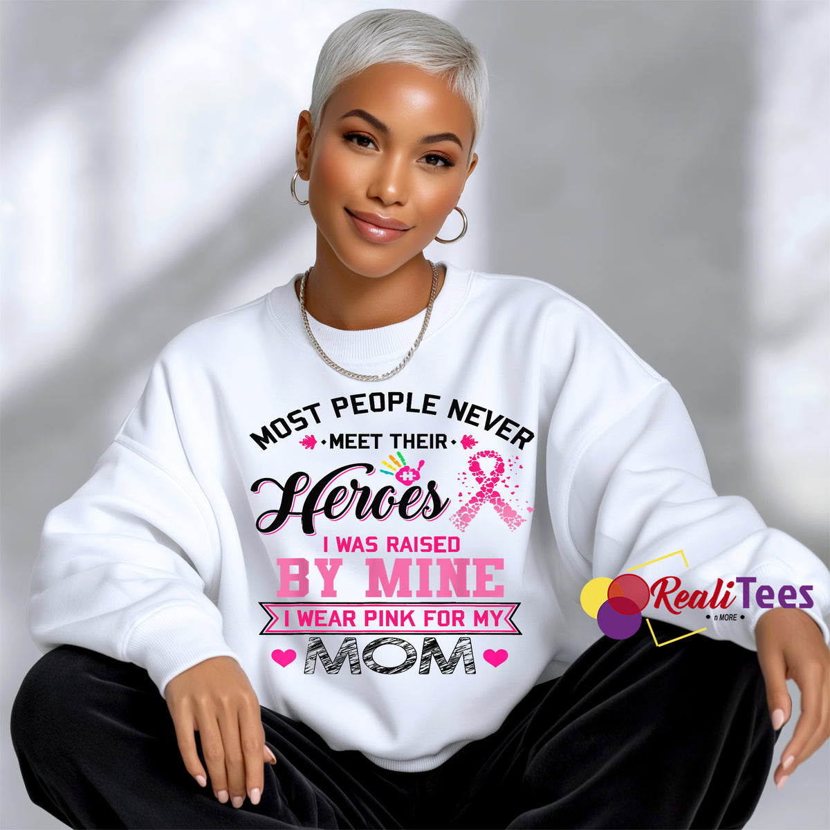 I Wear Pink For My Mom | Tribute Sweatshirt, Tee & Hoodie