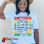 Juneteenth Woman's Silhouette Tee