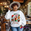 Just a Girl Who Loves Christmas Sweatshirt—Classic Red & Green