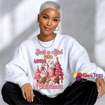 Just a Girl Who Loves Christmas Sweatshirt—Classic Edition