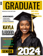Magazine Cover – Personalized Graduation Glow-Up Edition