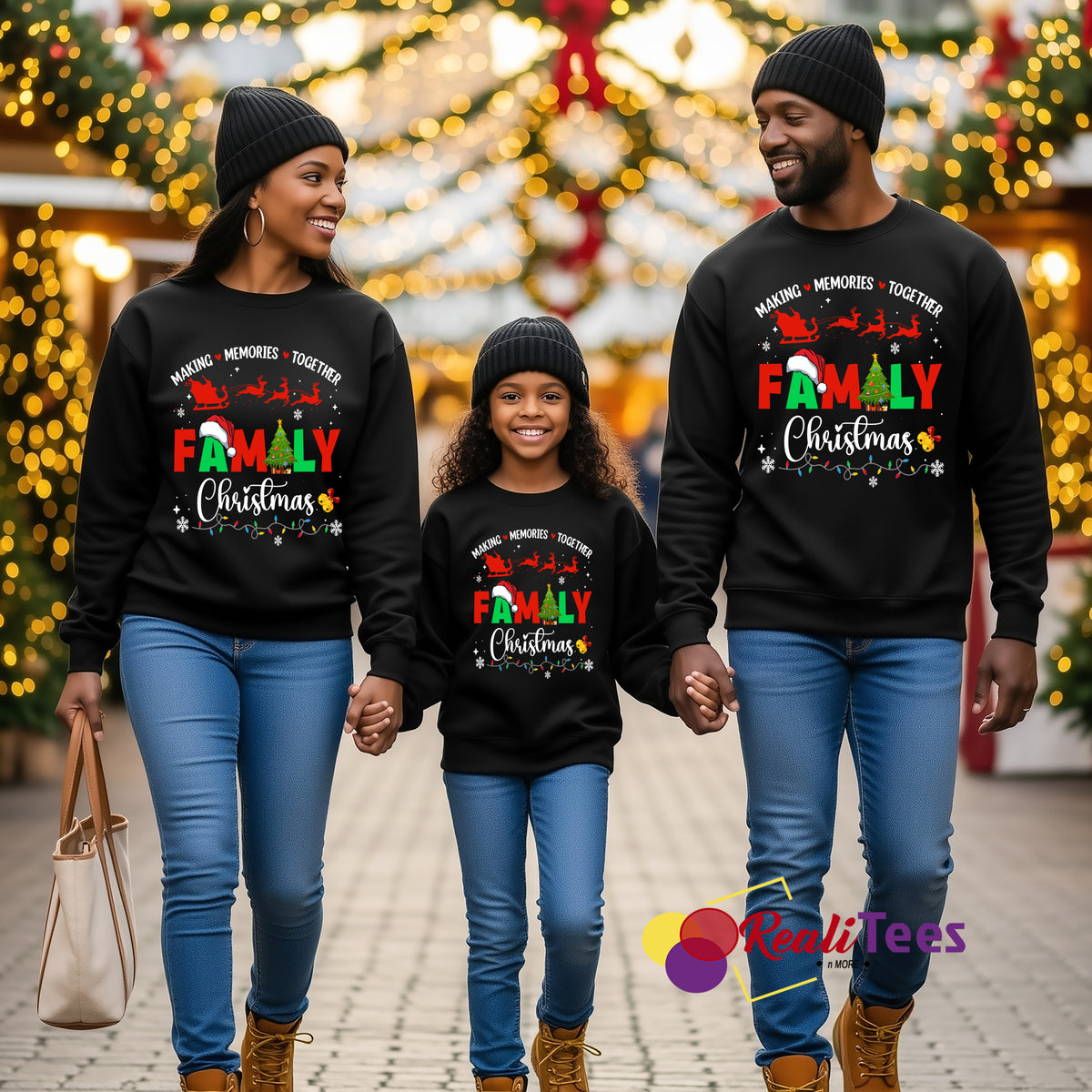 Making Memories Together—Family Christmas Sweatshirts