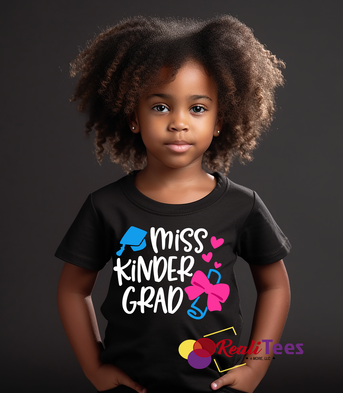 Miss Kinder Grad Tee – Pink Bow Edition