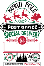 Personalized Santa Sacks | 11 Designs & 2 Sizes (20x27” & 24x31”) | Custom North Pole & Christmas Express Canvas Bags