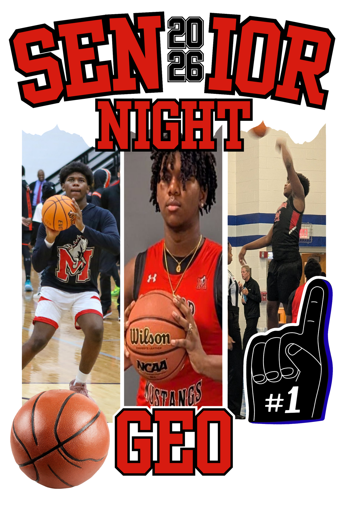 Senior Night Sports 2026 | Basketball & Football Graduation Gear