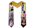 Custom Graduation Stole – 60" Youth & 72" Standard Sizes