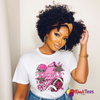 “Tackle Cancer” Cheer Tee – Pink Ribbon Football Awareness Shirt