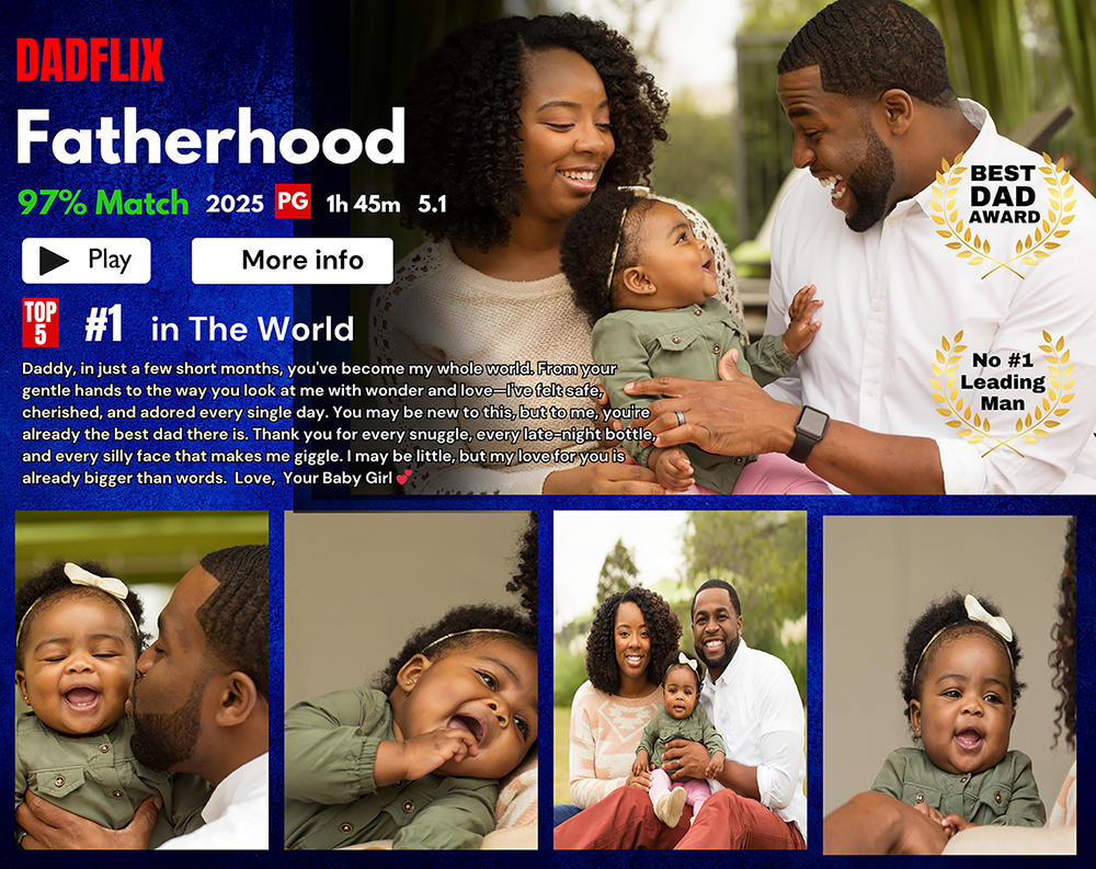 Personalized DADFLIX Father’s Day Frame