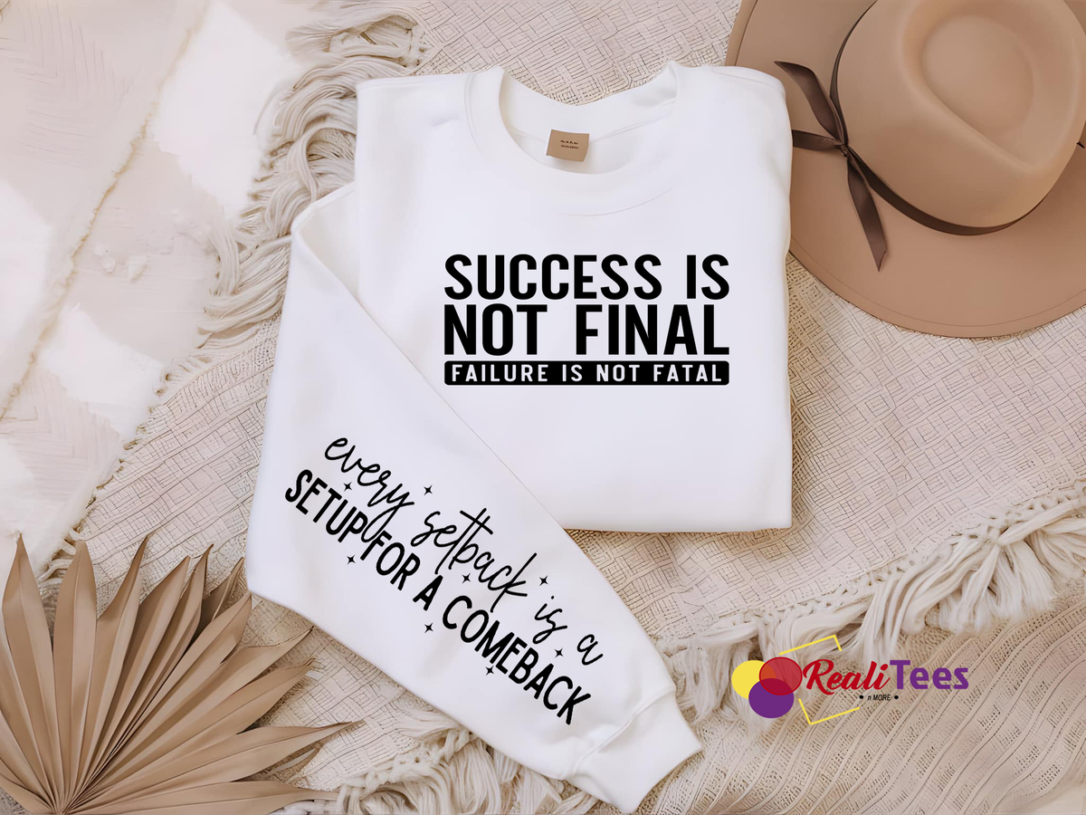 Inspirational Faith Sweatshirt with Sleeve Messages | Unity & Encouragement Crewneck