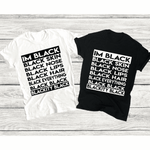 IM BLACK Tee-Shirt