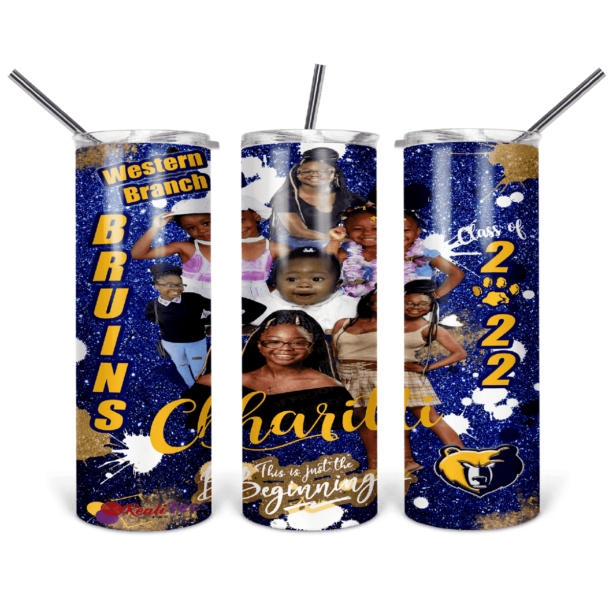 Custom Graduation Tumbler – 20 oz. Full Wrap