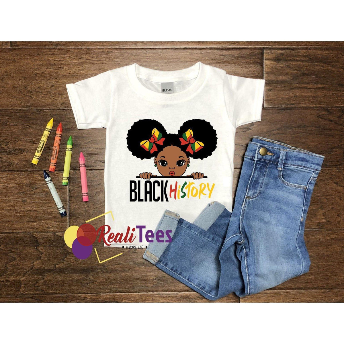 Youth Black History Puff Balls Tee-Shirt