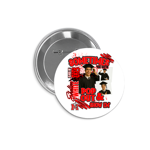 Custom Graduation Buttons – 3.0” (Set of 10)