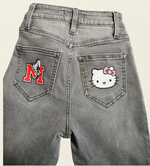 Custom Graduation Glow-Up Denim Jeans – Name & Year Personalized