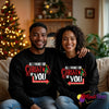 All I Want for Christmas Is You Matching Couples Sweatshirts – Holiday Love Edition