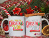 All I Want for Christmas Is You Ceramic Mug Set – Holiday Couple Coffee Cups