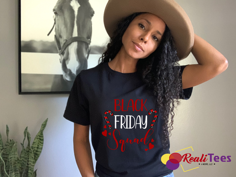 Black Friday Squad Tee - Candy Canes