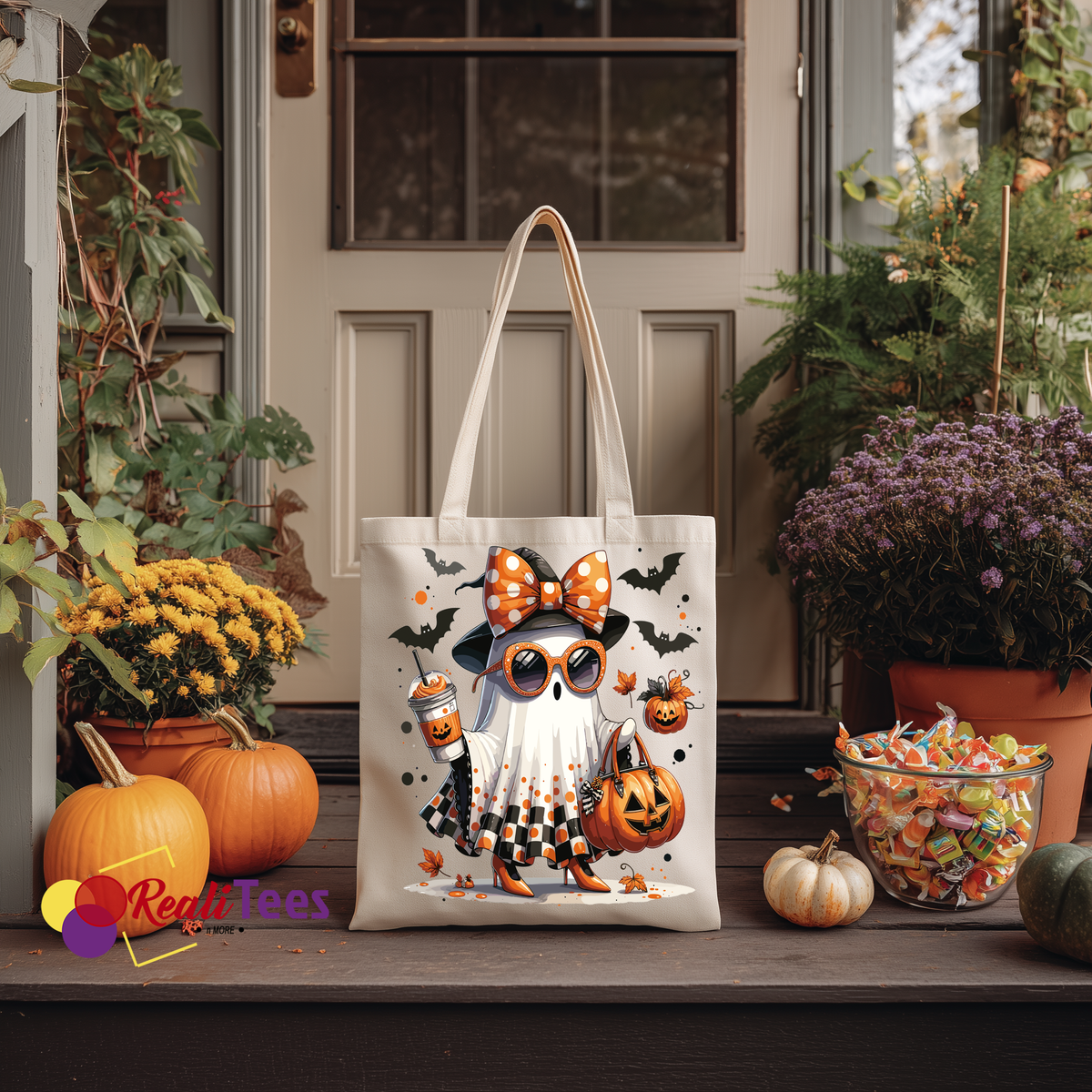 BooHoo Glam Halloween Tote Bag