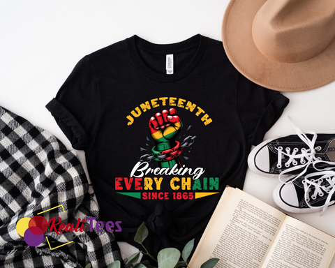 Breaking Every Chain Juneteenth Tee – Classic