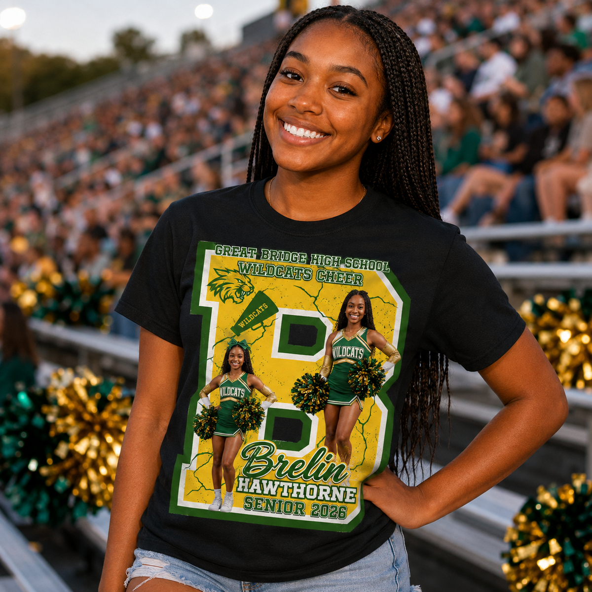 Custom Player / Senior Spotlight Tee | Personalized Athlete Tribute Shirt