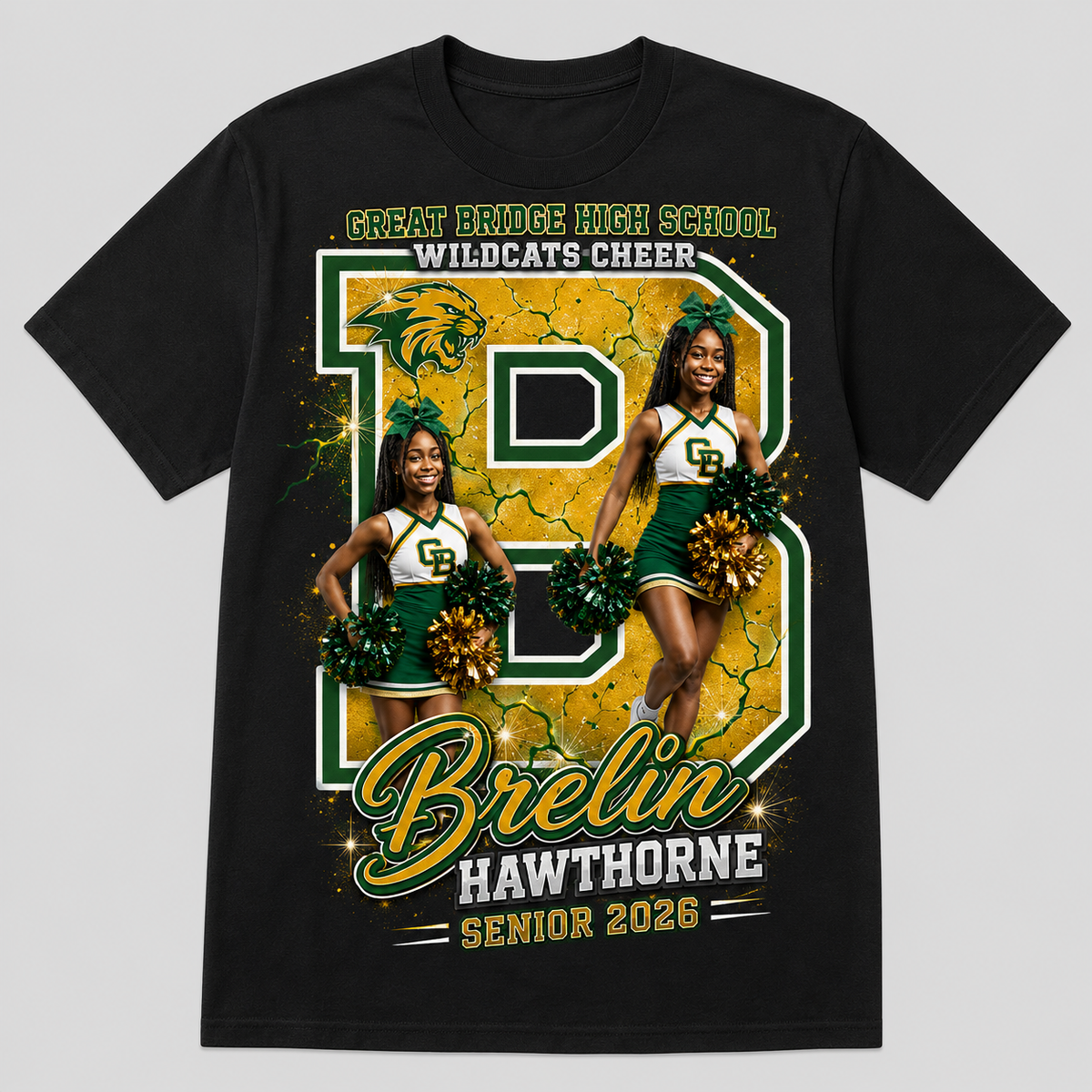 Custom Player / Senior Spotlight Tee | Personalized Athlete Tribute Shirt