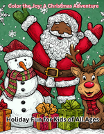 Printable Christmas Coloring & Activity Book for Kids – Instant Download