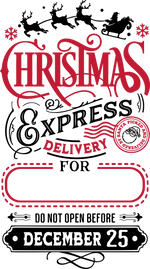 Personalized Santa Sacks | 11 Designs & 2 Sizes (20x27” & 24x31”) | Custom North Pole & Christmas Express Canvas Bags