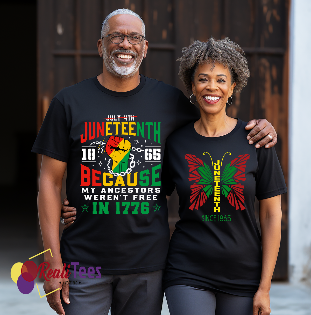 Juneteenth 1865 Tee - "Because My Ancestors Weren't Free in 1776"