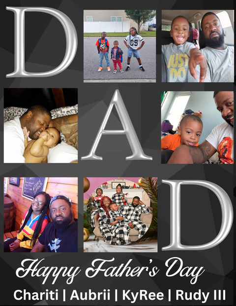 Personalized “DAD” Father's Day Photo Frame Collage