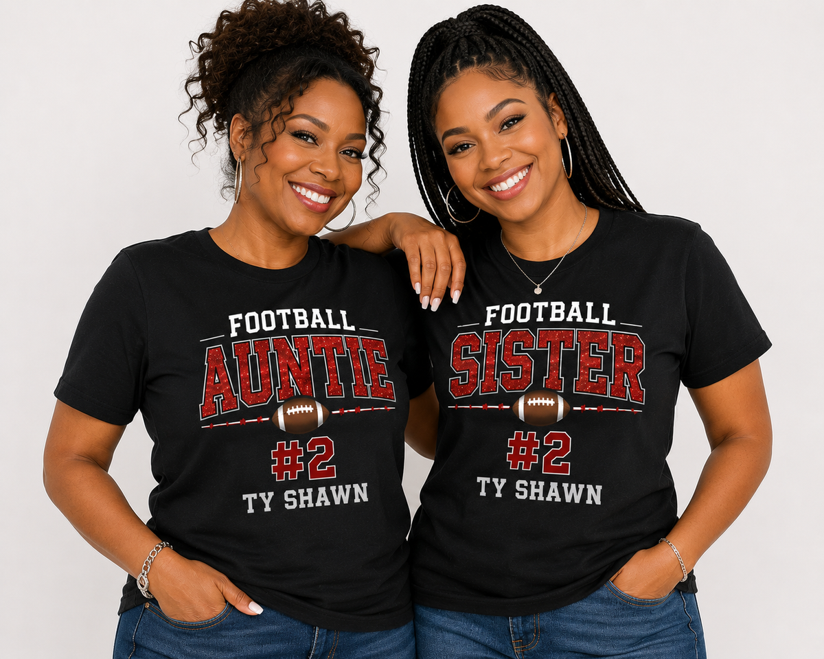 Custom Football Family Tee | Personalized Game Day Spirit Shirt
