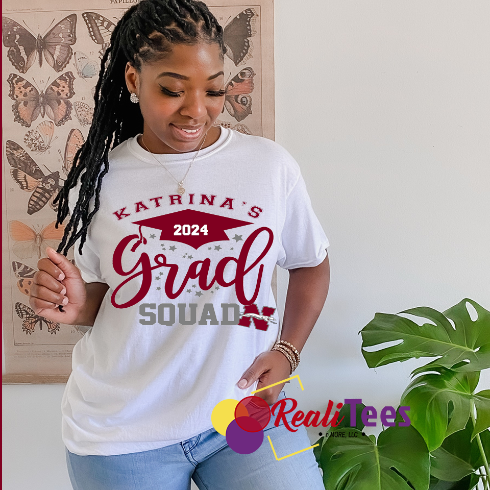 Graduation Squad with Stars & Name